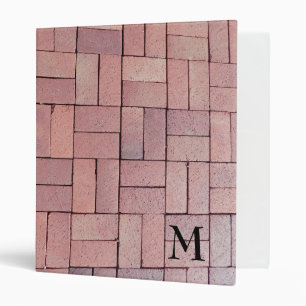 Red Building Bricks Binder