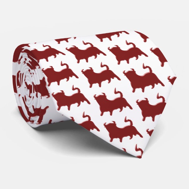 Red Bull Design Neck Tie (Rolled)