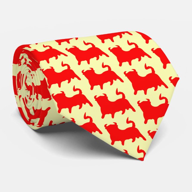 Red Bull Design Neck Tie (Rolled)