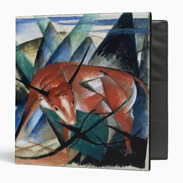 Red Bull (gouache on paper) 3 Ring Binder (Front/Inside)