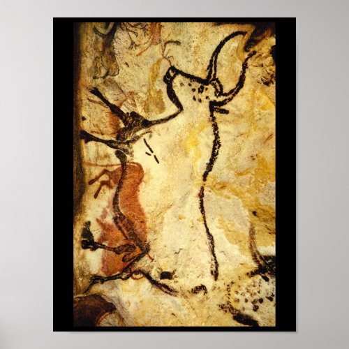 Red Bull Lascaux Dordogne_Art of Antiquity Poster