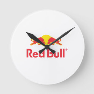 Red Bull logo Round Clock