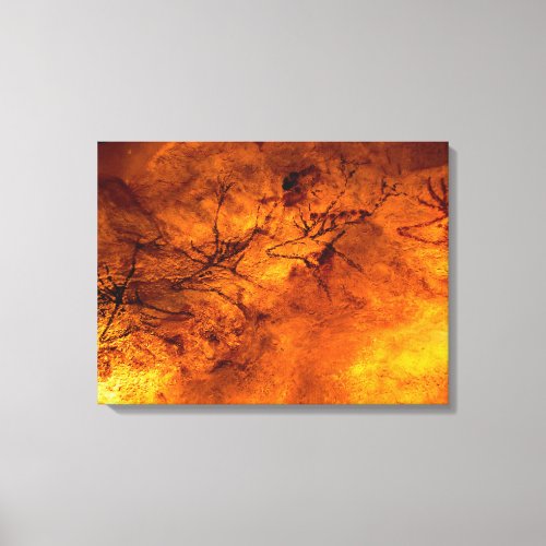 Red Bull of Lascaux Canvas Print