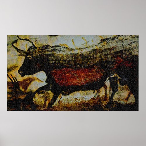 Red Bull of Lascaux Poster