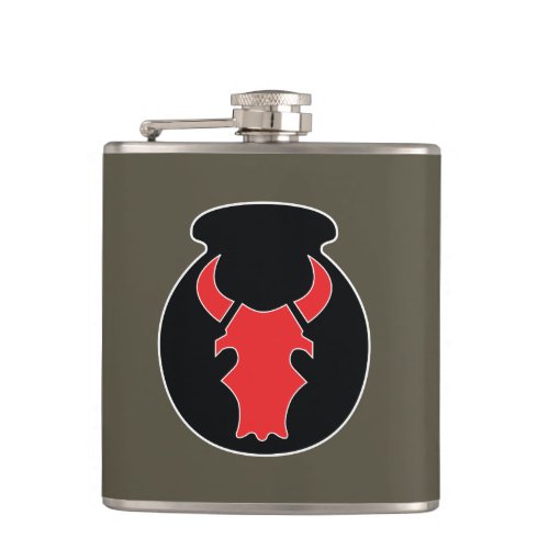 Red Bull olive drab flask