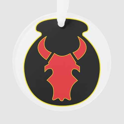Red Bull patch and crest acrylic ornament