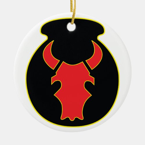 Red Bull patch and crest ceramic ornament