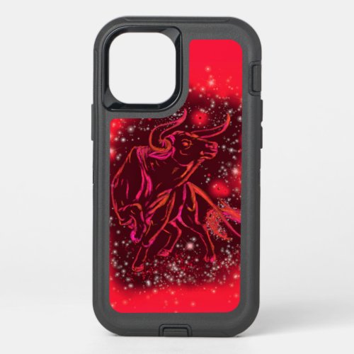 Red Bull Running In Starry Night OtterBox Defender iPhone 12 Case