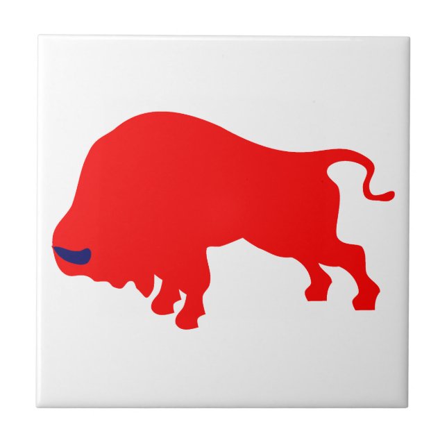 Red Bull Small (4.25" x 4.25") Ceramic Photo Tile (Front)