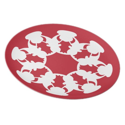 Red Bull snowflake-design cookie plate (Right Side)