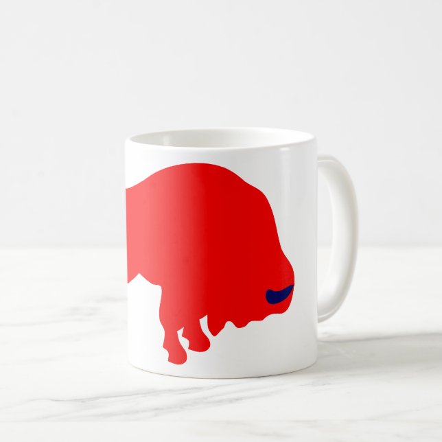 Red Bull White Coffee Mug (Front Right)