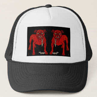 Red Bulldog  Trucker Hat