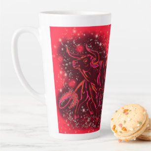 Red Bulls Running Latte Mug At Starry Night