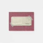 Red Burgandy Flowers with Taped Label