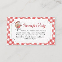 Red Burger BBQ Baby Shower Books for Baby