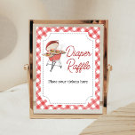 Red Burger BBQ Baby Shower Diaper Raffle Poster<br><div class="desc">Make your event special with this Baby- Q Baby Shower with our cute and lovely printable Diaper Raffle Sign featuring adorable Burgers theme. Download,  personalize,  and create lasting memories with this perfect touch for your joyous celebration!

BS741</div>