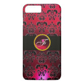 PRINTED GIRAFFE SKIN RED RUBY GEMSTONE MONOGRAM, Case-Mate SAMSUNG