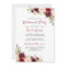 Red Burgundy Floral Retirement Party