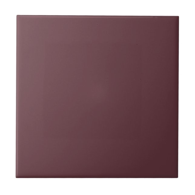 Red Burgundy Square Kitchen and Bathroom Ceramic Tile (Front)