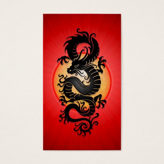 Red Burst Chinese Dragon (Front)