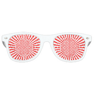 red burst retro sunglasses
