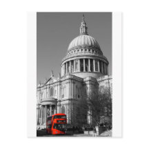 Red Bus at St Paul's Cathedral