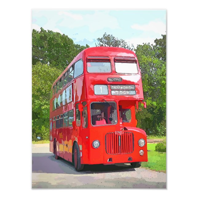 RED BUS PHOTO PRINT (Front)