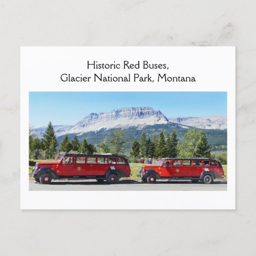 Red Buses, Glacier National Park, Montana