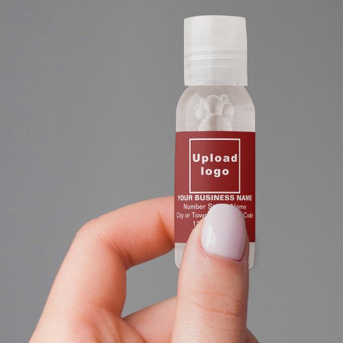 Red Business Brand on Hand Sanitizer