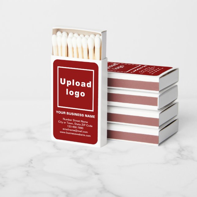 Red Business Brand on Matchboxes (Stacked)