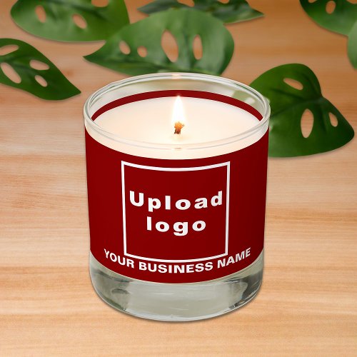 Red Business Brand on Scented Candle