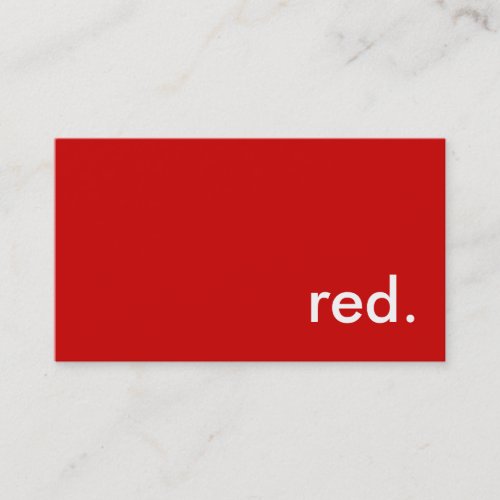 red. business card templates