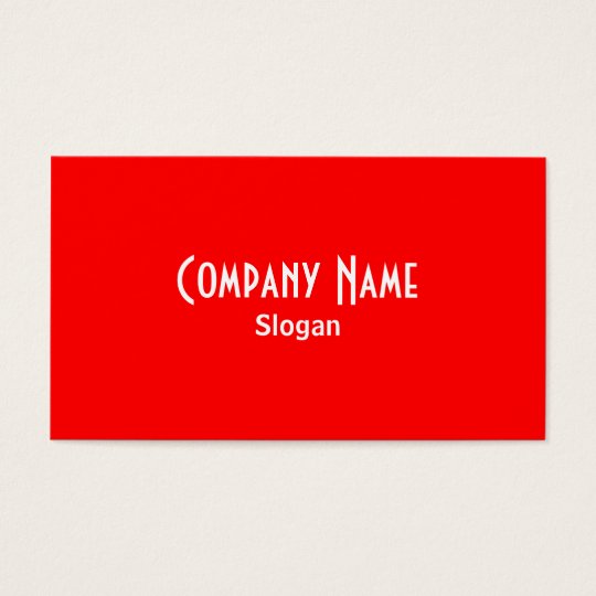 Red Business Card