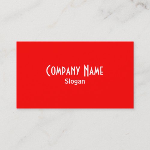 Red Business Card