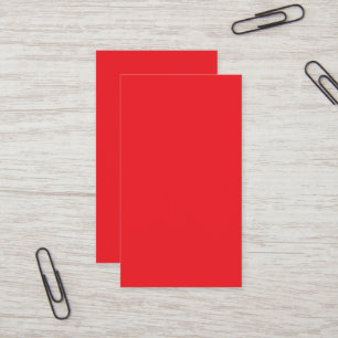 Red Business Cards Bold Minimalist Design