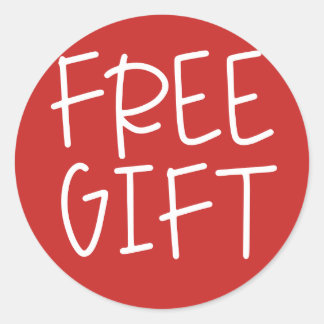 Red business free gift free sample Sticker