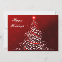 red Business Holiday Flat cards