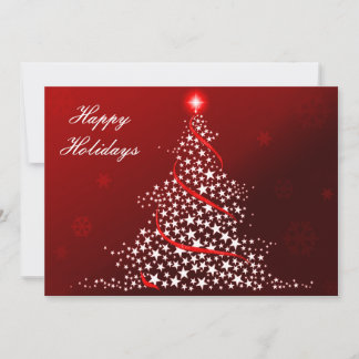 red Business Holiday Flat cards