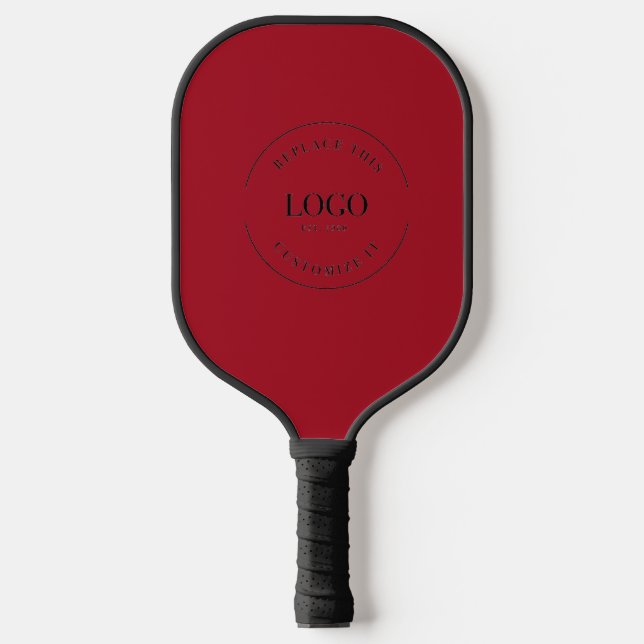 Red Business logo Simple Promotional Custom Pickleball Paddle (Front)