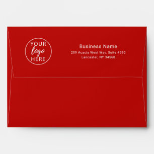Red Business Returns Address Envelope