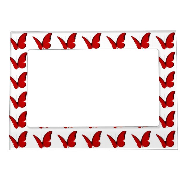 Red Butterflies Magnetic Frame (Front)
