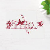 Red butterflies Profile Card (Desk)