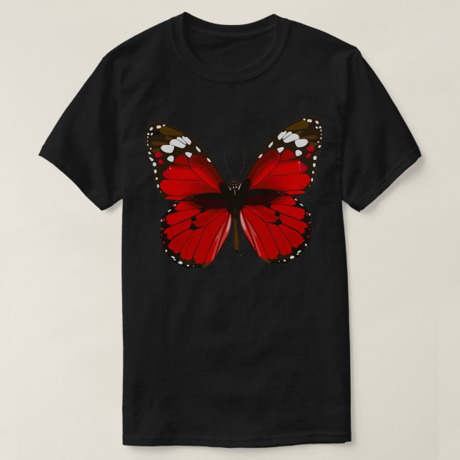 Red butterfly 1 T-Shirt (Design Front)