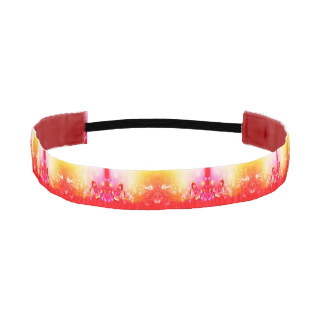 Red Butterfly Athletic Headband (Front)