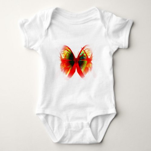 Red Butterfly Baby Bodysuit