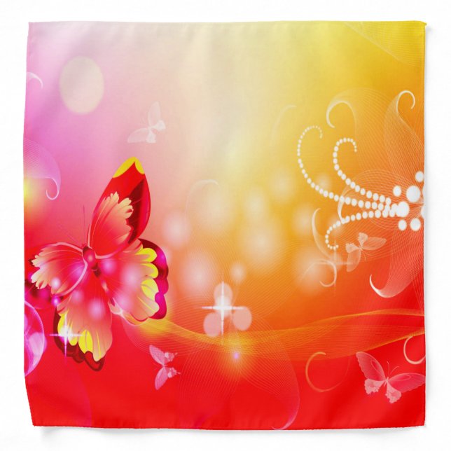 Red Butterfly Bandana (Front)
