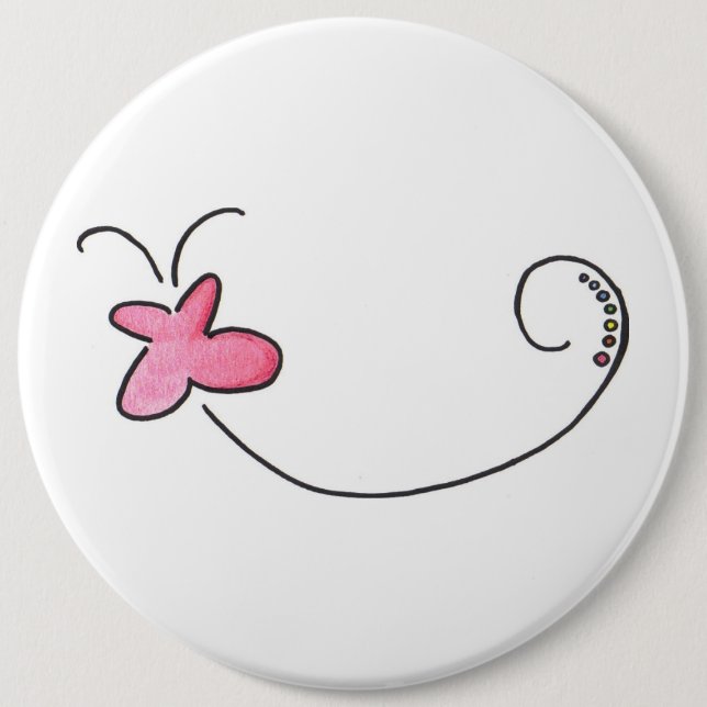 Red butterfly button (Front)