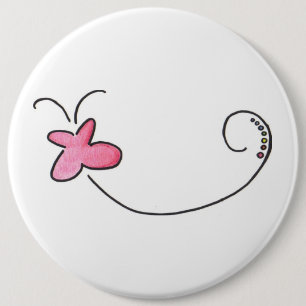 Red butterfly button