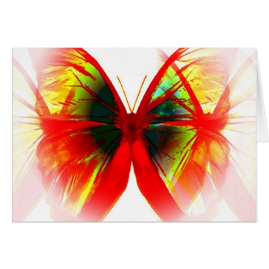Red Butterfly Cards (Front Horizontal)
