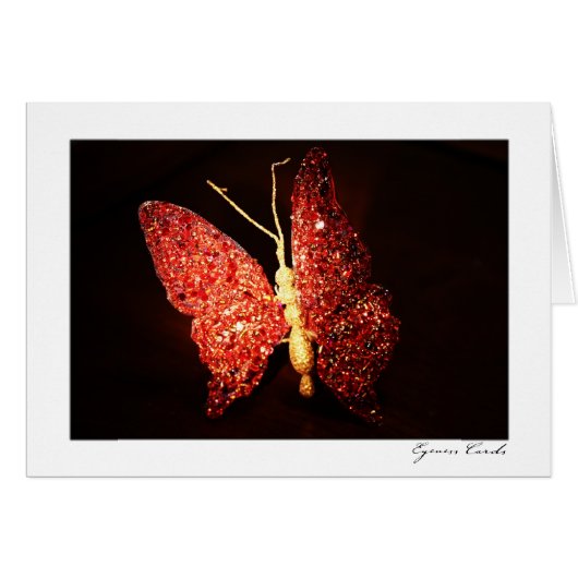 Red Butterfly Cards (Front Horizontal)